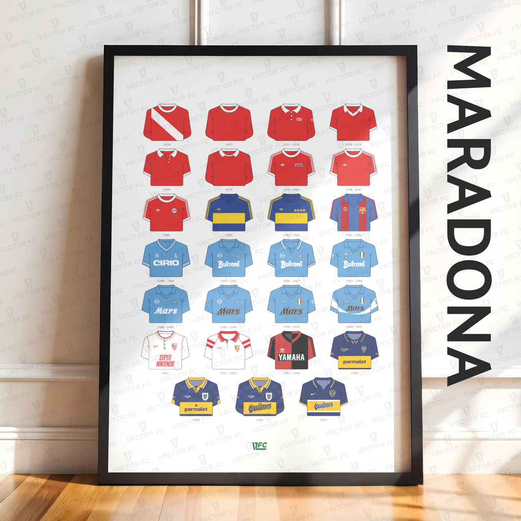 Poster / Camisetas Diego Maradona (clubes)