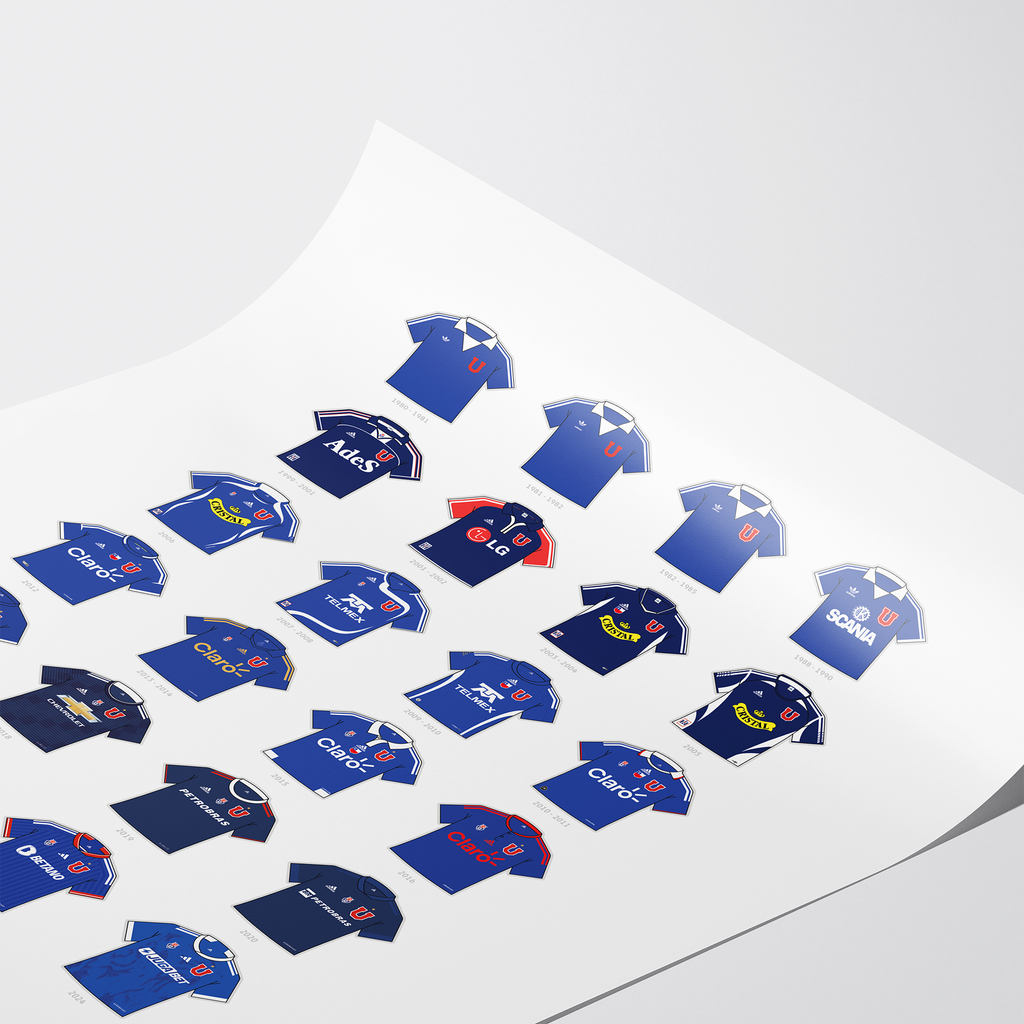 Poster / Camisetas U. de Chile - Adidas 2026 - Ilustrado por Vector FC