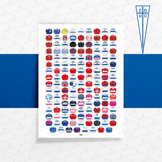 Poster / Camisetas U. Católica 2026 (todas) - Ilustrado por Vector FC