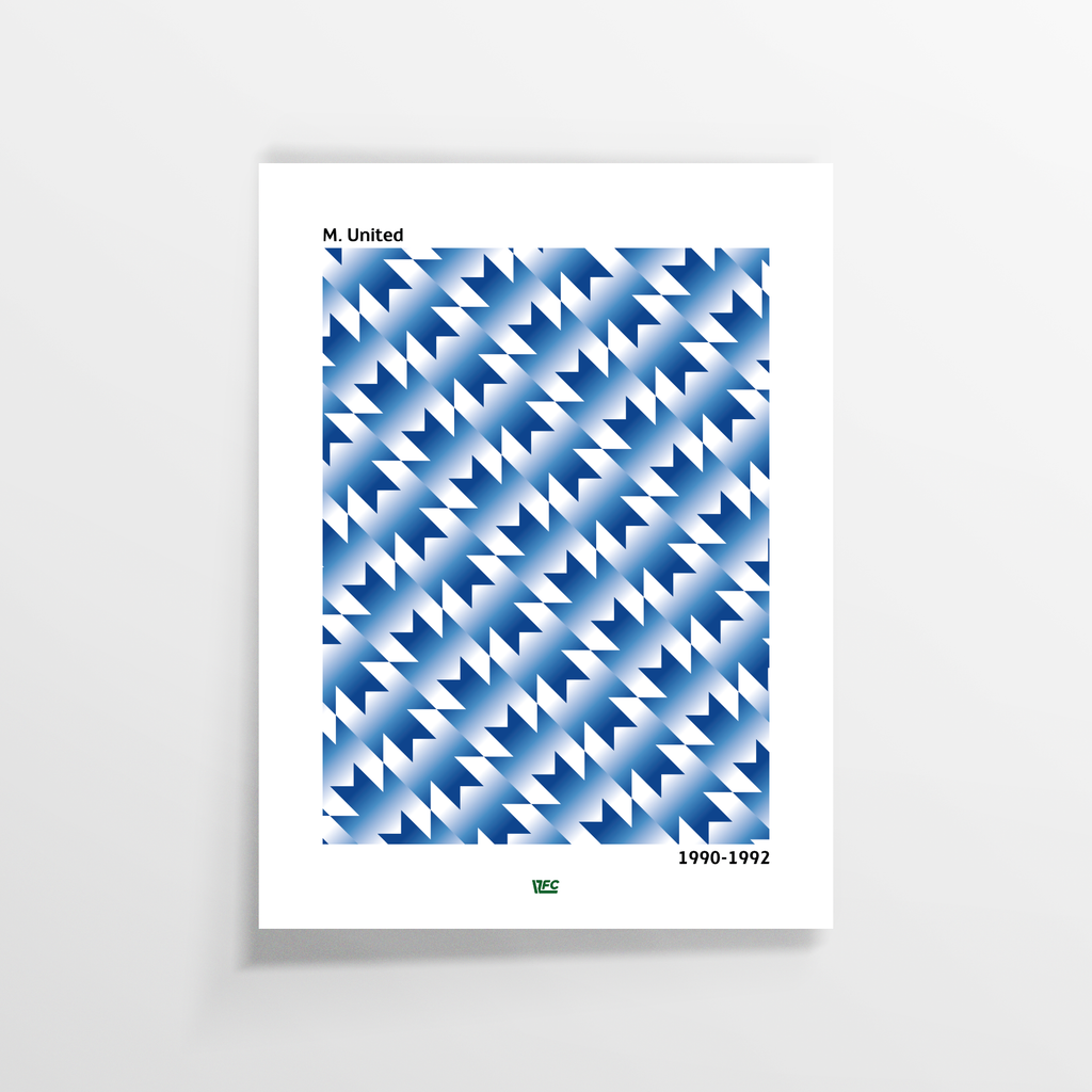 Poster / Manchester United 90-92 - Ilustrado por Vector FC