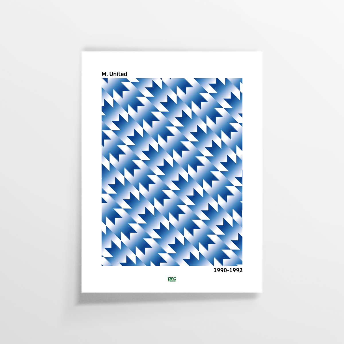 Poster / Manchester United 90-92 - Ilustrado por Vector FC
